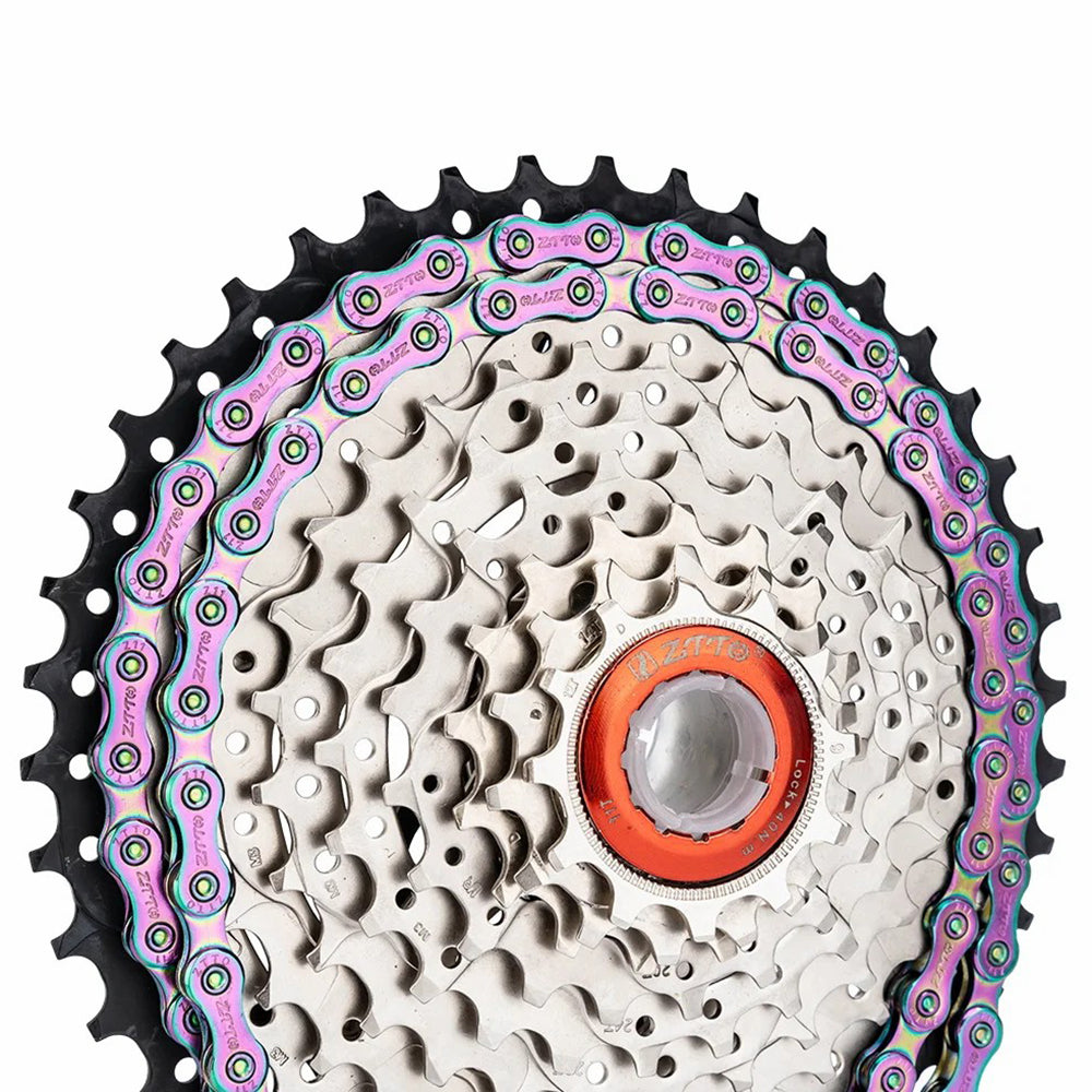 ZTTO Z09 Mountain Road Bike Chain 9-Speed 116 Links Carbon Steel Bicycle Chain ZTTO Z09 Mountain Road Bike Chain 9-Speed 116 Links Carbon Steel Bicycle Chain